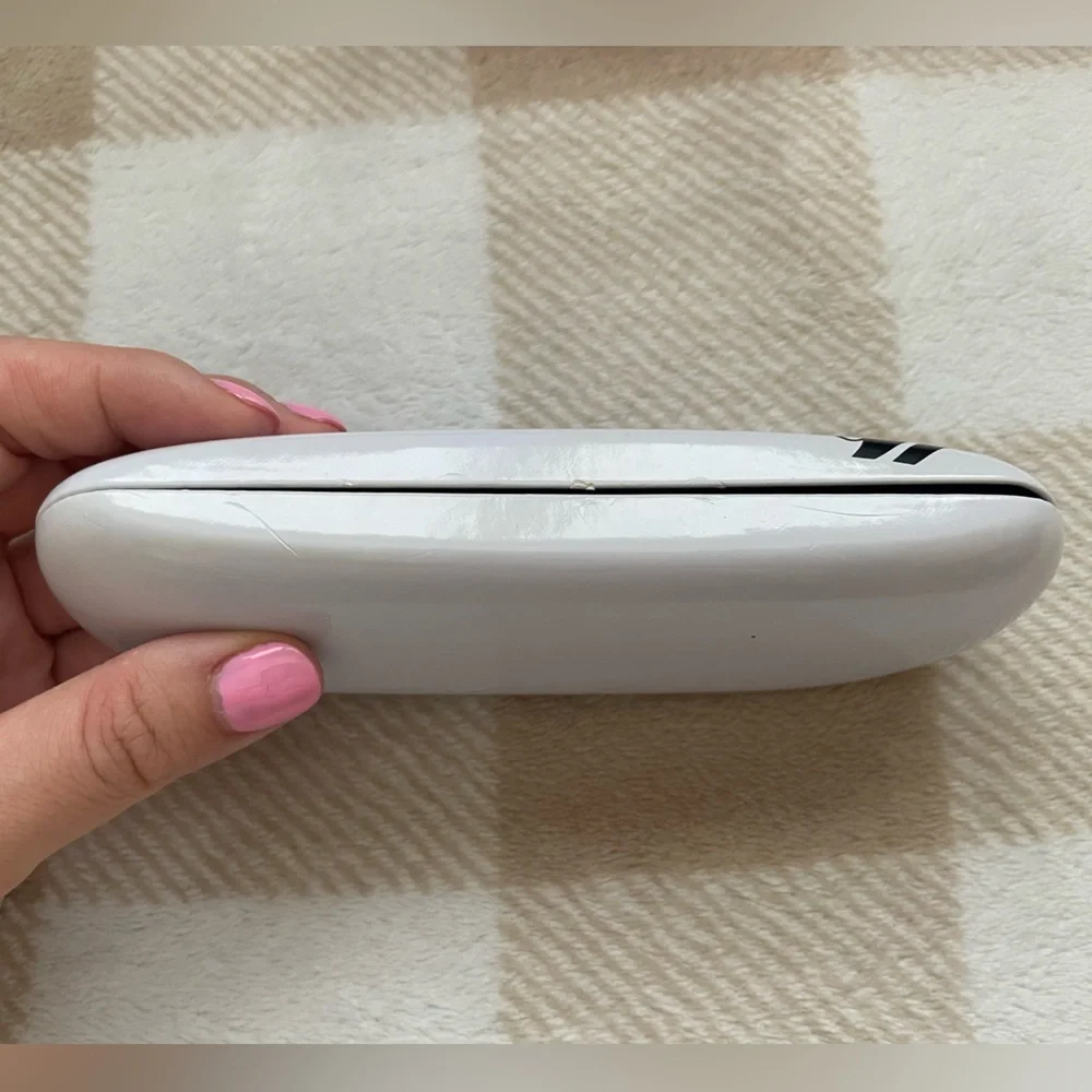 Nine West White and Black Sunglasses Case
